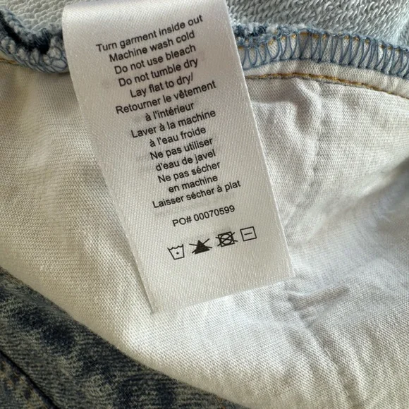 rag & bone • Miramar Andi Ankle Sweatpant Denim Light Blue Wide Leg - Picture 10 of 10